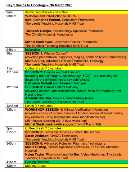 BOPACommittee's tweet photo. Registration for the #BOPA #IntroToOncology Course 2023 in Leeds on 7th &amp; 8th March is now OPEN!
Registration will initially open for delegates who wish to attend both study days &amp; is FREE for BOPA Paid Members
For more info &amp; the agenda click the link
https://t.co/eAVrVG4yEf https://t.co/w8nh1OI4pv