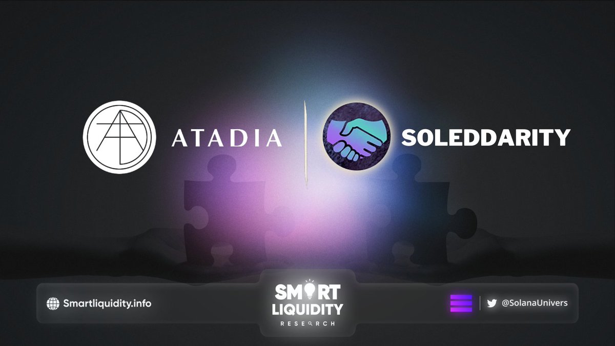 SolanaUnivers's tweet photo. 🤝@SolEddaRity partnership with @Atadia_io
🤝#Atadia adds value to #Web3 by building ecosystem enabling products with blockchain analytics.
🔽INFO
https://t.co/bMDJY42vCY https://t.co/bzID4pitUB