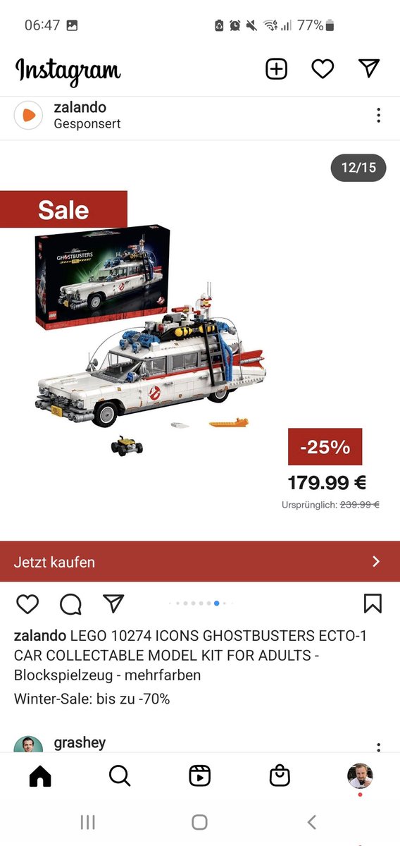 ftreiss's tweet image. Hey @Stathis65 @stewenz @jkrisch - seht Ihr in #Spielwaren bei #Zalando nennenswerten Potenzial? Vermutlich dank #Retargeting haben sie mich gleich auf #Instagram mit #Lego verfolgt. @supergraf