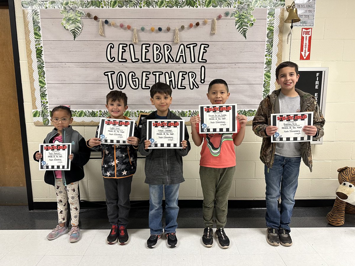 Please help us congratulate our athletes of the week! #nashleadstheway #studentathletes #elementary #imaginetisd