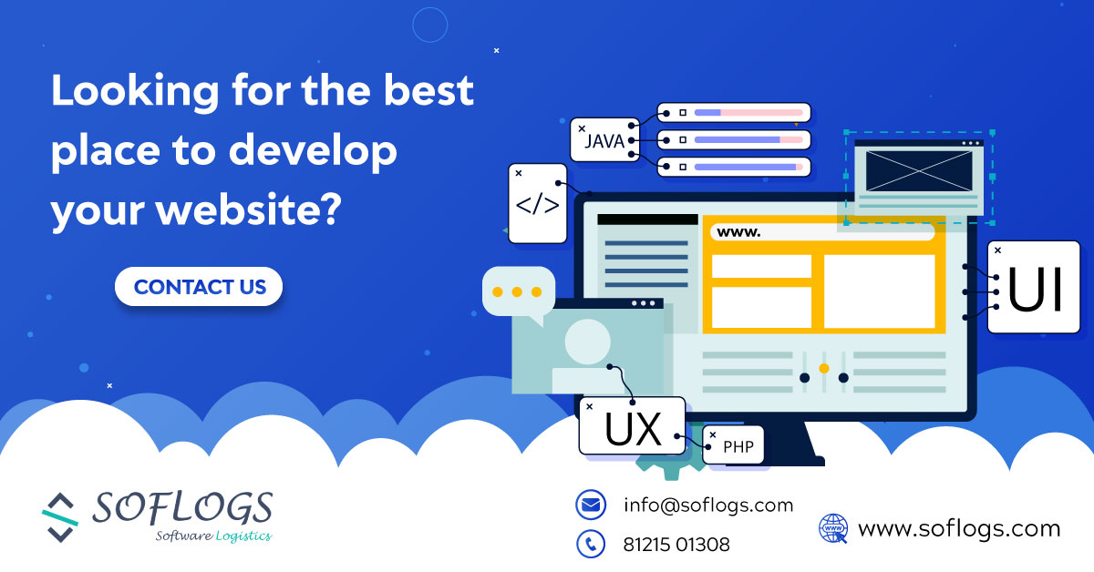 Web Designing &amp; Development Services
Are you looking for a website or want to take your business online? We are here to help you with all your web development needs
Call or WhatsApp us :+9181215 01308
Mail :info@soflogs.com
#website #webdesigning #webdevelopment  #websiteredesign