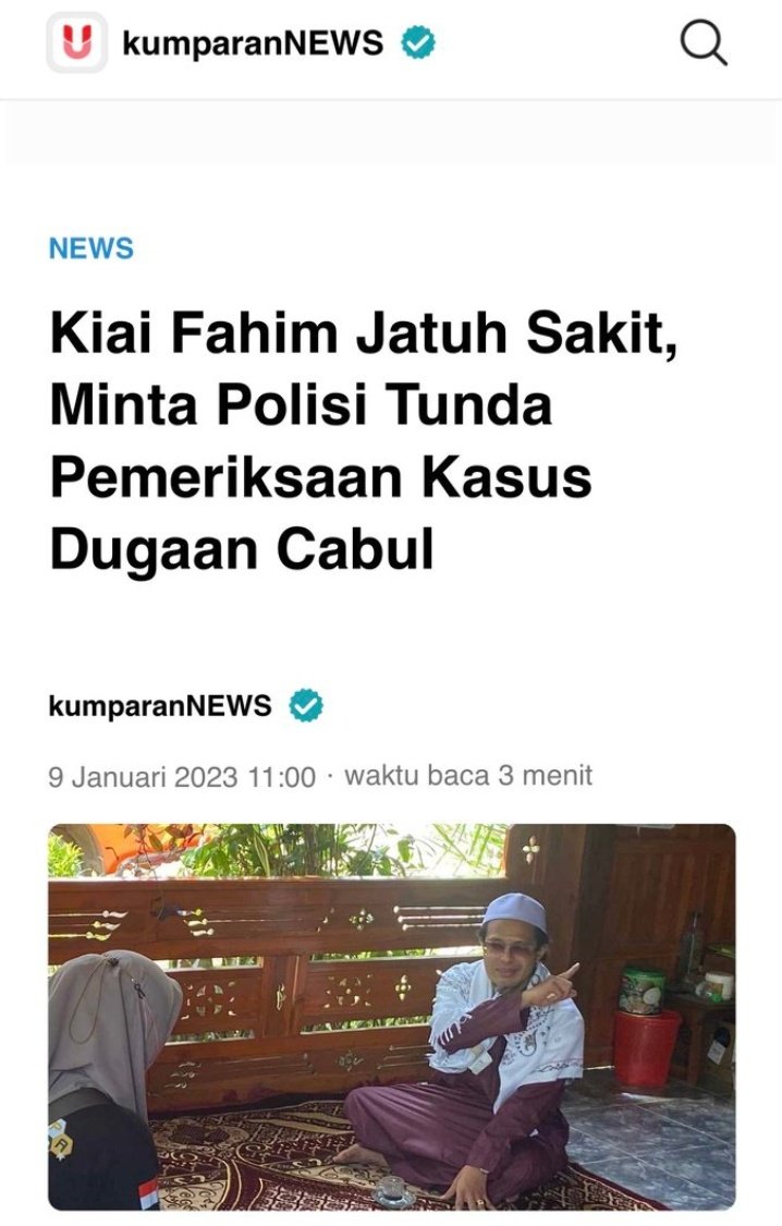 Modus .... kadrun , Gak aneh