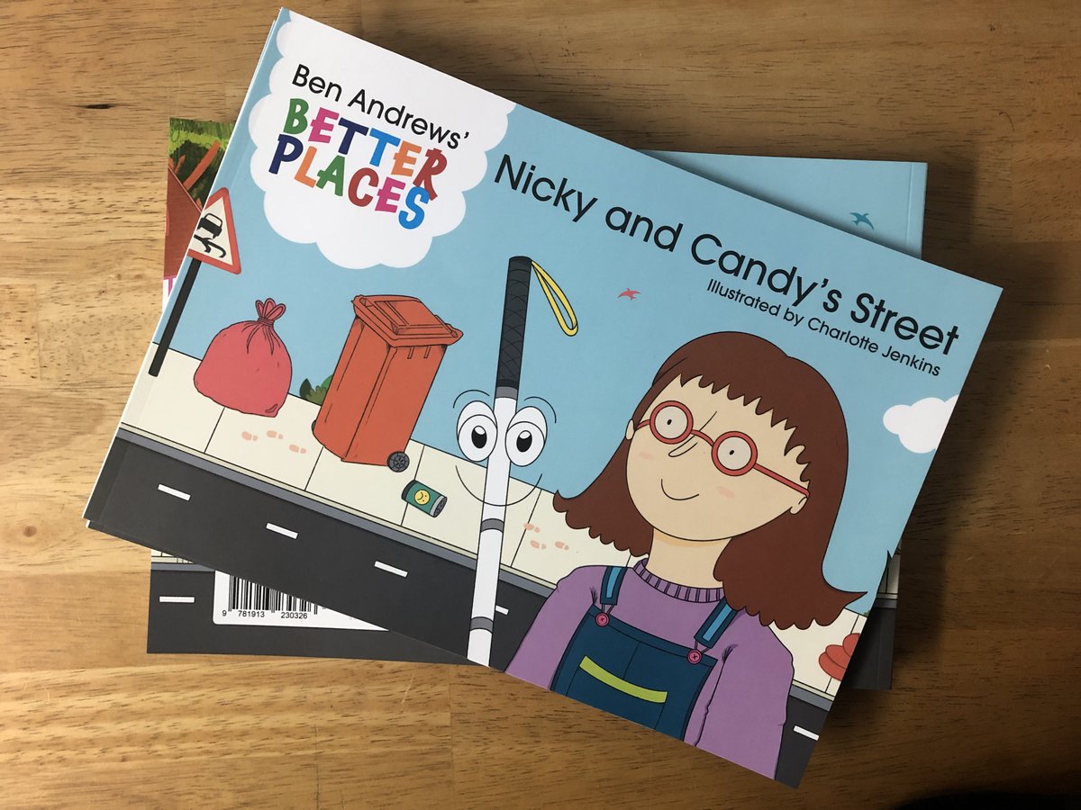 Here's your first look at Nicky and Candy's Street! 🦯

The 1st book in the 'Better Places' series by <a href="/BenAndrewsINC/">Ben Andrews</a> &amp; <a href="/jenkoandco/">charlotte 📕🤍🫶</a> has arrived in the office and we're so pleased with how it came out!

Published on Feb 19th! More info / pre-order: tinytreebooks.co.uk/shop/p/better-…