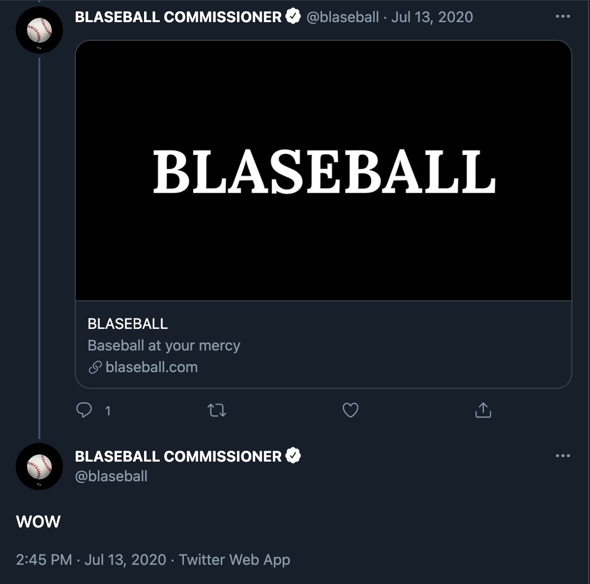 Classic Blaseball Tweets tweet media