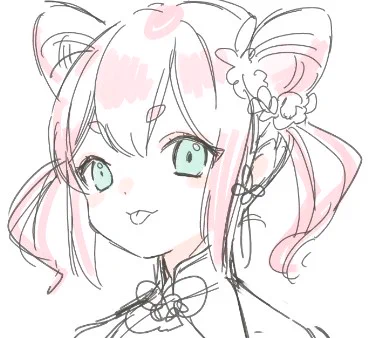 なんか何も考えないで描いてたらかわいくなりそうな子が出来た 