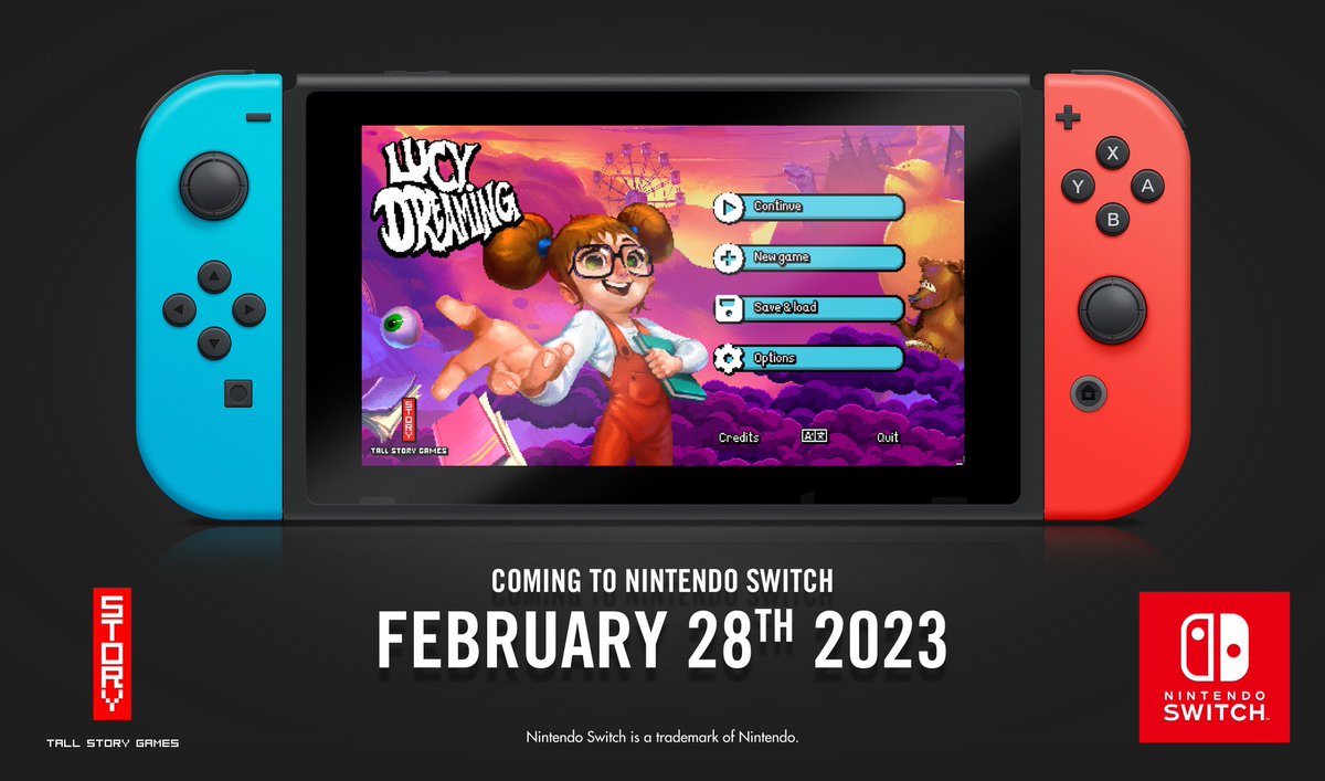 The 10 year old me would be so proud. My first full #adventuregame, Lucy Dreaming, is coming to #NintendoSwitch next month! ❤️

nintendo.co.uk/Games/Nintendo…
#pointandclick