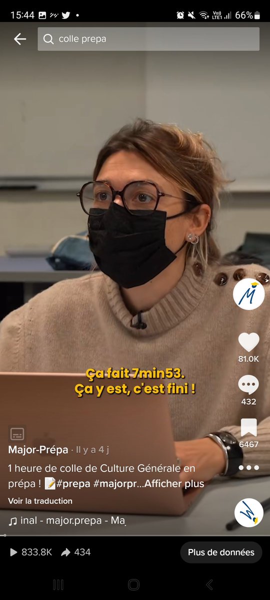 DimitriDCognets's tweet photo. 850 000 vues en trois jours et des commentaires dithyrambiques... À l'heure où la prépa EC est menacée, plus que jamais la réponse doit consister à chercher les lycéens où ils sont (i.e sur TikTok notamment) et leur prouver que la prépa est une formation incroyable. @APHEC_Twit https://t.co/9RAZR5yVhm