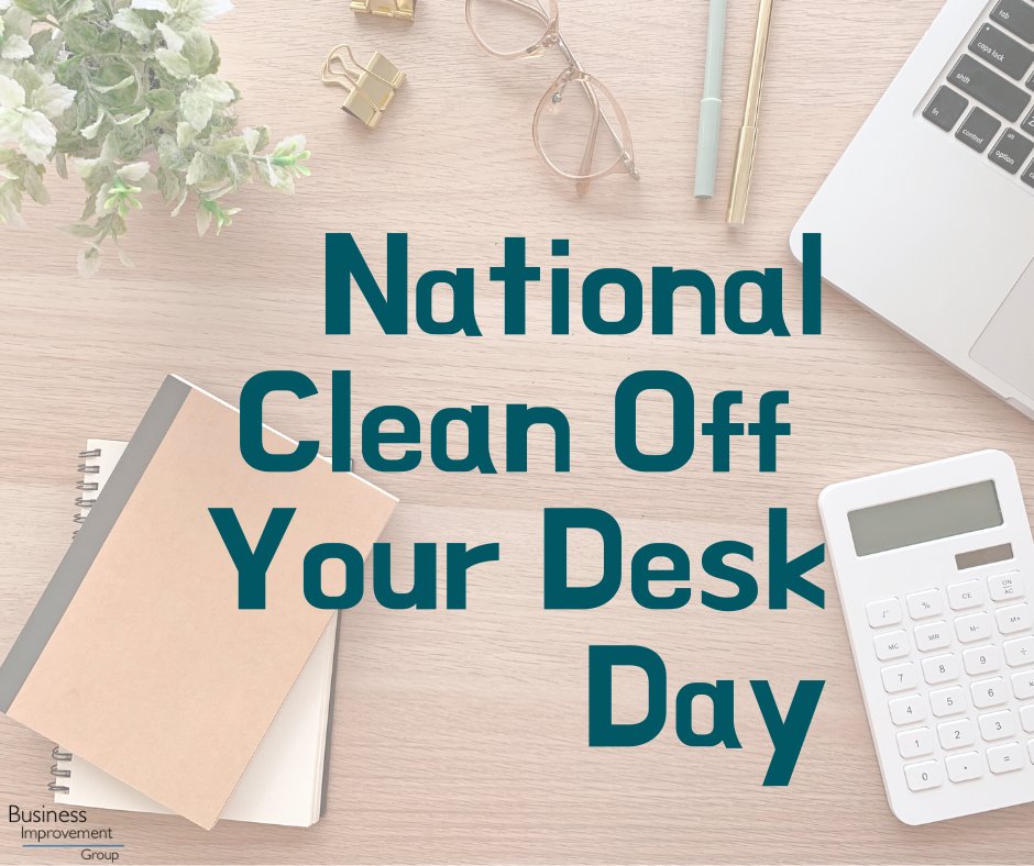 1. Remove everything from your desk. Yes, everything.
2. Clean the surface.
3. Shred and toss outdated documents, non-working pens, junk mail etc.
4. Place all documents and objects back in the appropriate locations, cleaning and sanitizing them as you do so.
#CleanOffYourDeskDay
