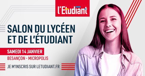 Rendez-vous ce samedi à Micropolis pour le salon du lycéen et de l’étudiant 📚
Nous serons présent pour vous présenter la filière STAPS et l’UFR STAPS de Besançon 
Une présentation par des étudiants, pour des étudiants et futurs étudiants 
Rendez vous samedi 🦬🏆