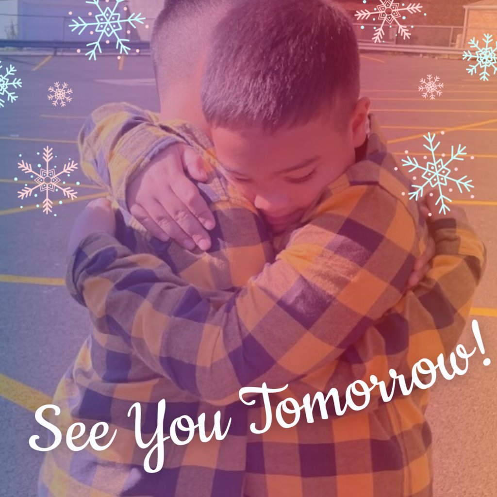 We are so excited to see all our students again tomorrow! We hope everyone had a great break, we can't wait to get back to learning together!