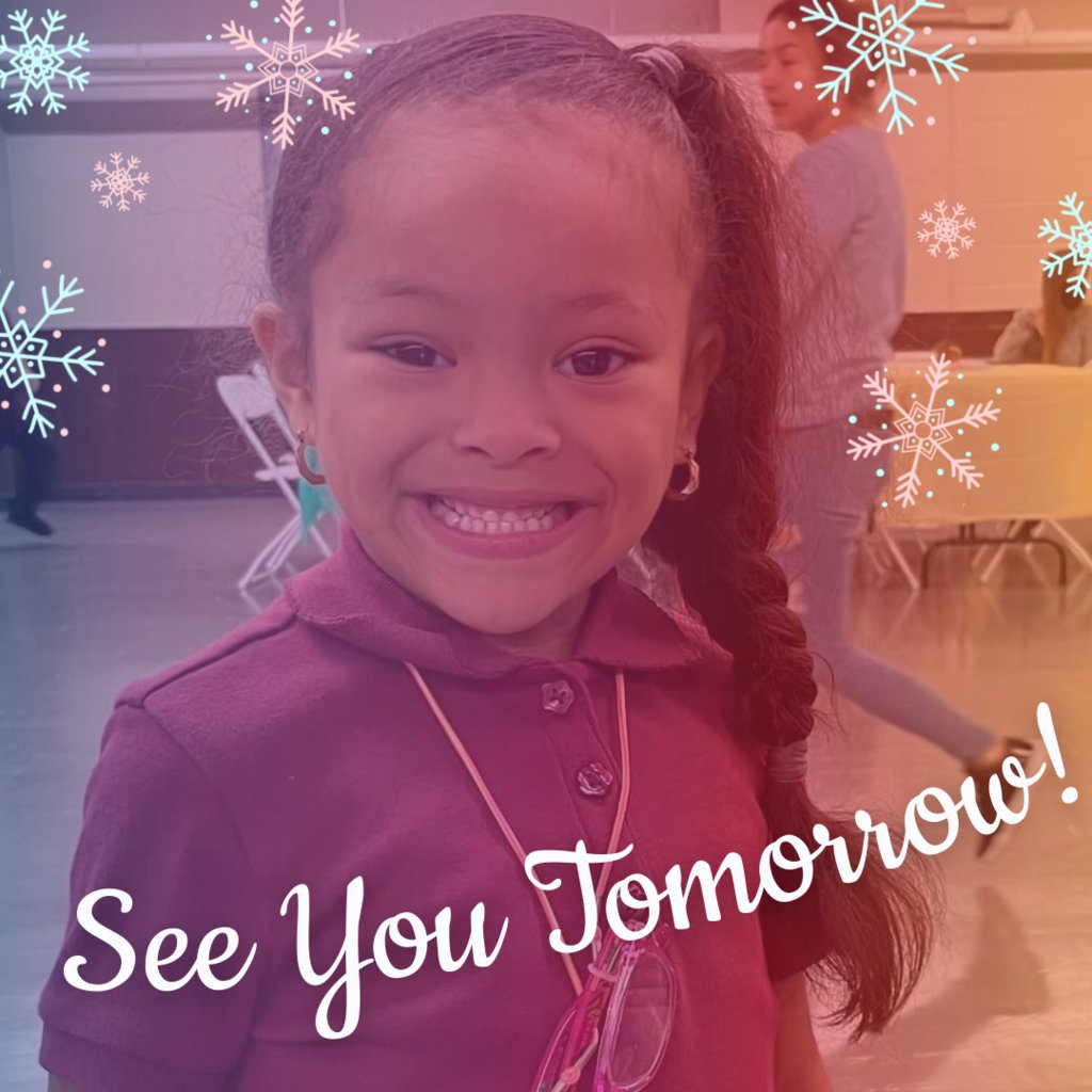We are so excited to see all our students again tomorrow! We hope everyone had a great break, we can't wait to get back to learning together!