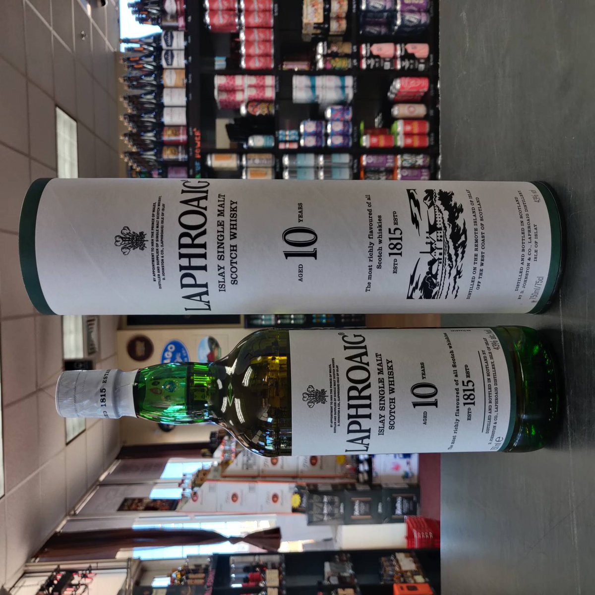 OurLiquorStore's tweet photo. @Laphroaig 10 Year is an excellent representation of Islay scotch whisky. Bold and rich with impressive smoke and peat notes, yet still subtle with fruit and malt notes. It's pungent, earthy, and sweet. #ourliquorstore #whisky #scotch #singlemalt #islay #laphroaig #scotchwhisky https://t.co/NDGNSp7mEv