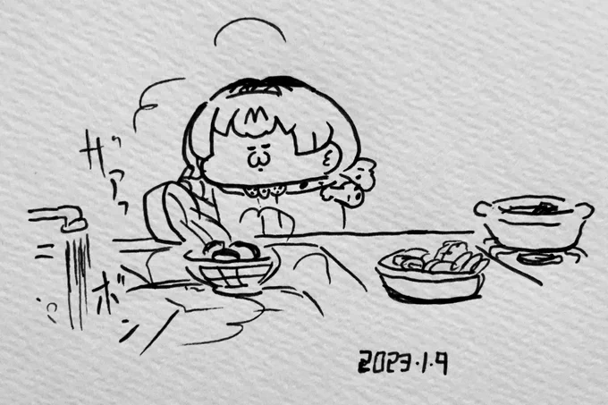 鱈の霜降りをするサーバルちゃん 