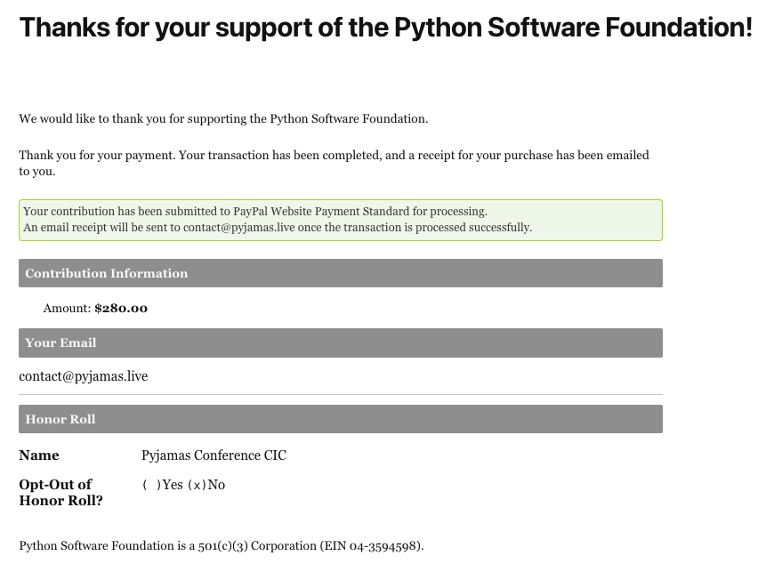 PyJamas Conf *POSTPONED* tweet media