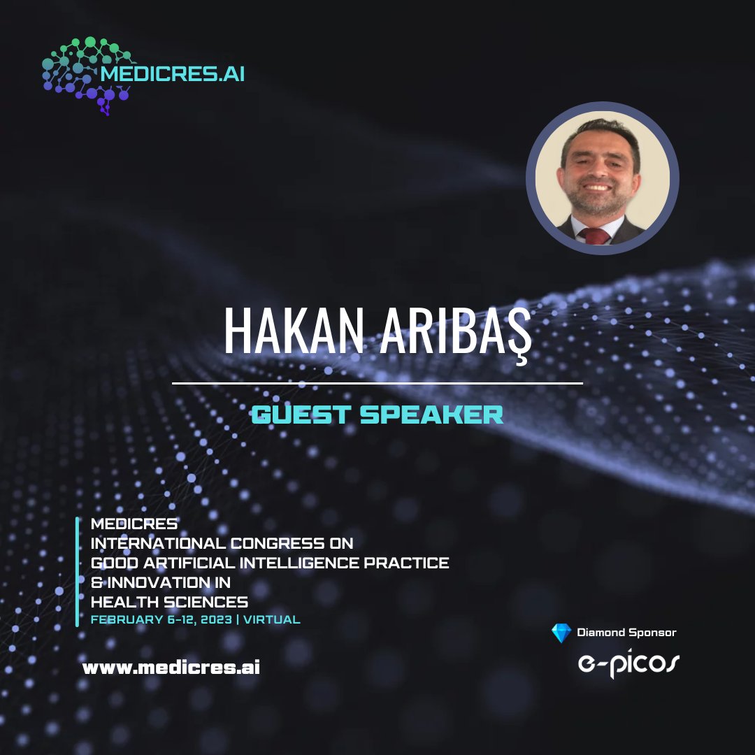 MedicresAI's tweet photo. We are pleased to invite you to MEDICRES AI 2023 INTERNATIONAL CONGRESS ON GOOD ARTIFICIAL INTELLIGENCE PRACTICE &amp; INNOVATION IN HEALTH SCIENCES
https://t.co/luGTScUE0b
#MedicReS #Robotics #AI #Metaverse #DeepLearning #Innovation
#HakanArıbaş https://t.co/aJbsnOUpeu