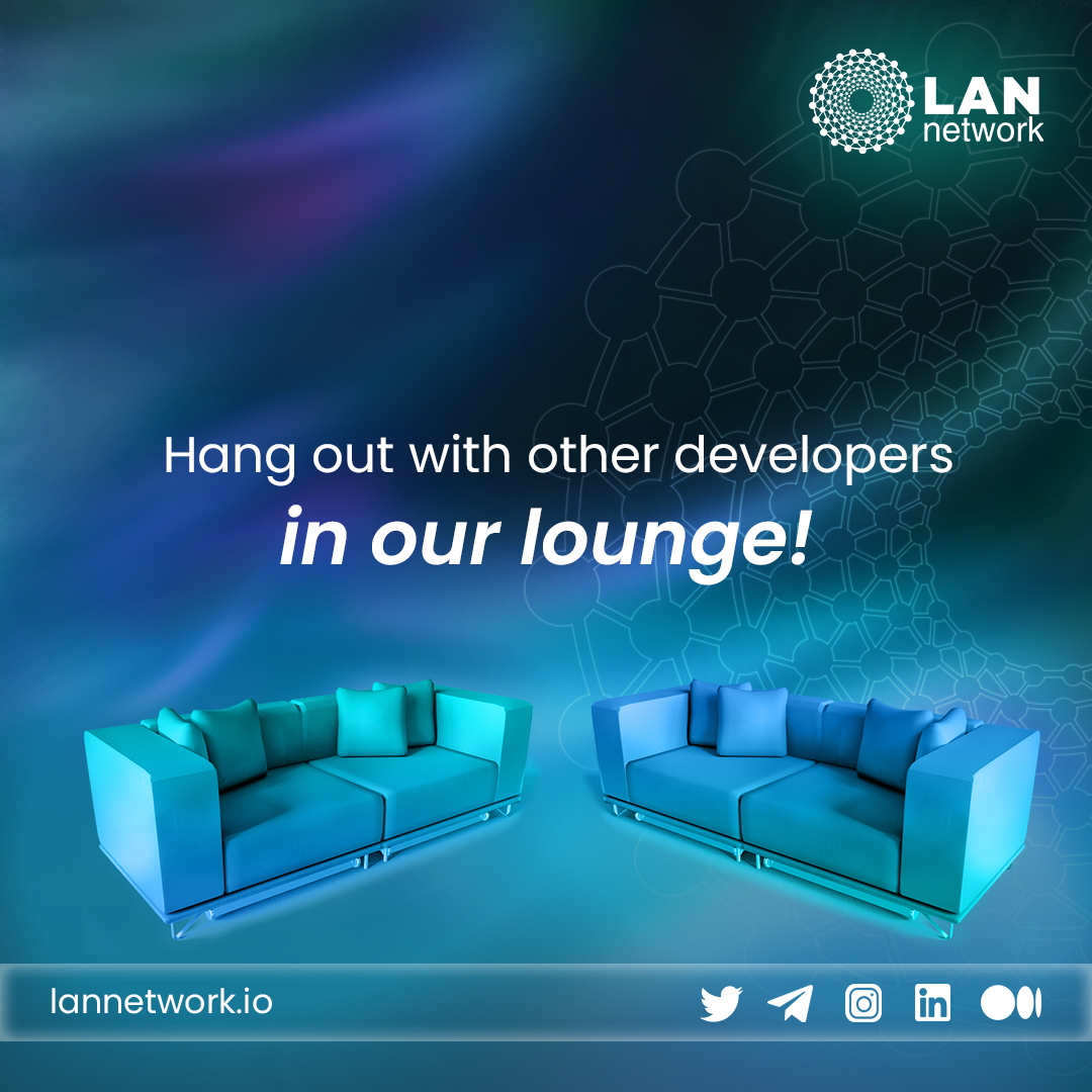 lan_network's tweet photo. In our lounge, meet other developers and share your ideas. 😜
LAN's development apex will be a great place to meet like-minded people who share your goals. 🤝
$LAN #LAN #Layer1 #layer1blockchains #Web3 #hangout #lounge #blockchain #coin #cryptocurrency #NFTs #hybrid #fintech https://t.co/OVsXxZww6q