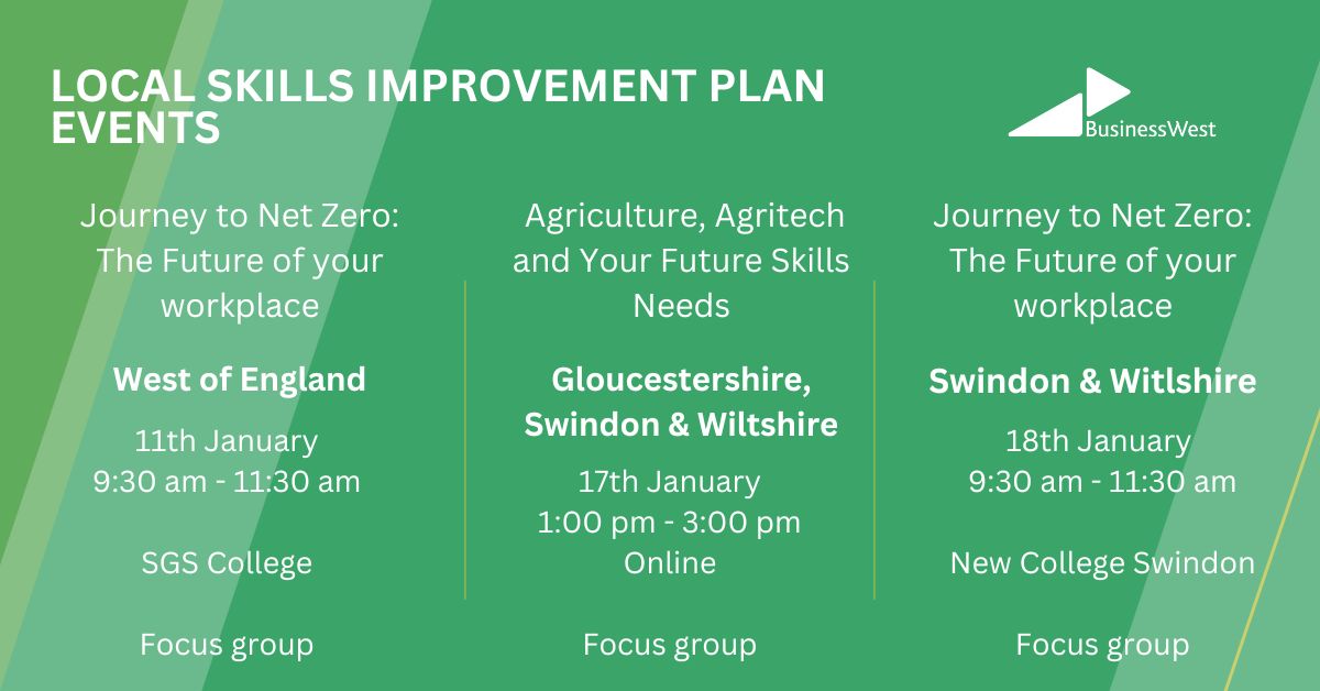 bw_businesswest's tweet photo. 💡 Voice your opinion and change the future of your workforce.
  
Join us for this week’s events to discuss how we can help shape post-16 education to better support your industry's needs in the future.

Book your space here: https://t.co/JOpFqXC32s

#events #interviews #LSIP https://t.co/0xKsPlJYR1