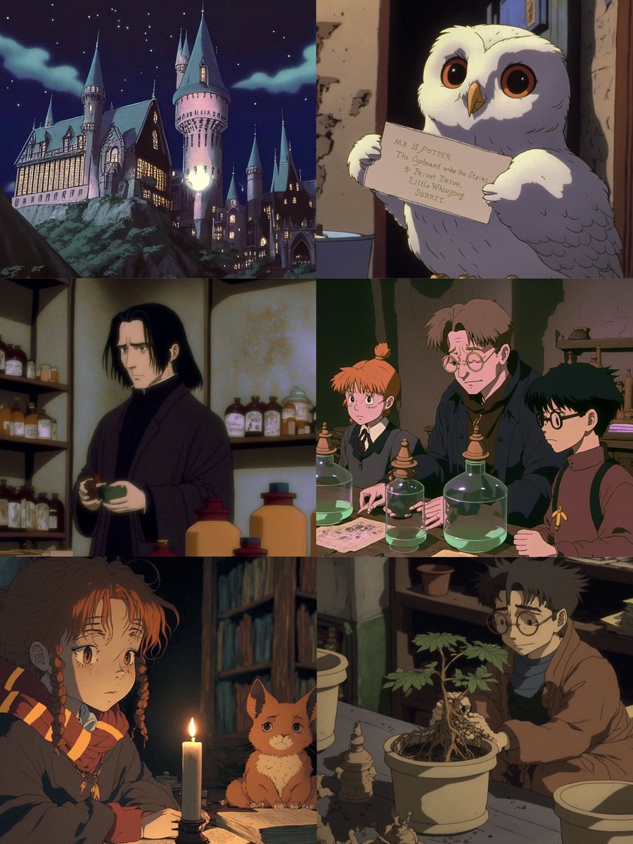 harry potter x studio ghibli 🚂✨