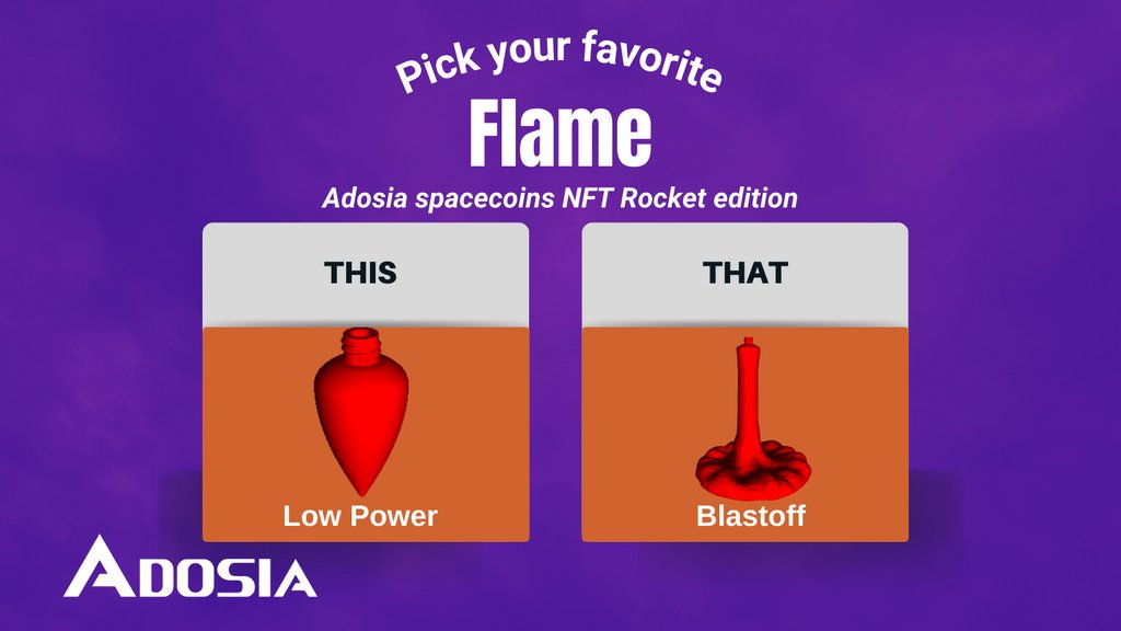 AdosiaIO's tweet photo. Is that a flame on your rocket? Or are you just happy.... nvm

#ThisOrThat 
show us your choice 👇

#NFT #3DPrinting #Decentralized #CNFT #3DNFT https://t.co/5O4f9GdN7x