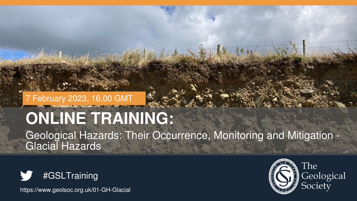Interested in learning how the UK’s Quaternary glacial legacy can adversely impact engineering projects? The first module of our Geological Hazards series, is an online course on Glacial Hazards with Dr David Giles. To reserve your place: ow.ly/KTO850Mj7Cm
#GSLTraining