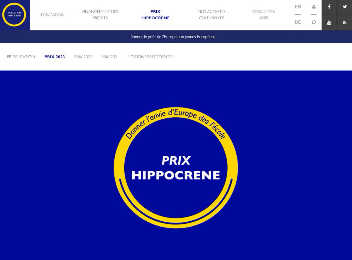 LV_edu_num's tweet photo. Les candidatures pour le 🏆 Prix Hippocrène de @FondaHippocrene pour l’édition 2023 sont possibles 📅 jusqu’au 17 janvier 2023. Ce prix récompense les meilleurs projets de partenariat européen élaborés par une classe et ses professeurs ➡️ https://t.co/7L5pdlqW0n https://t.co/a4JCtoouwB