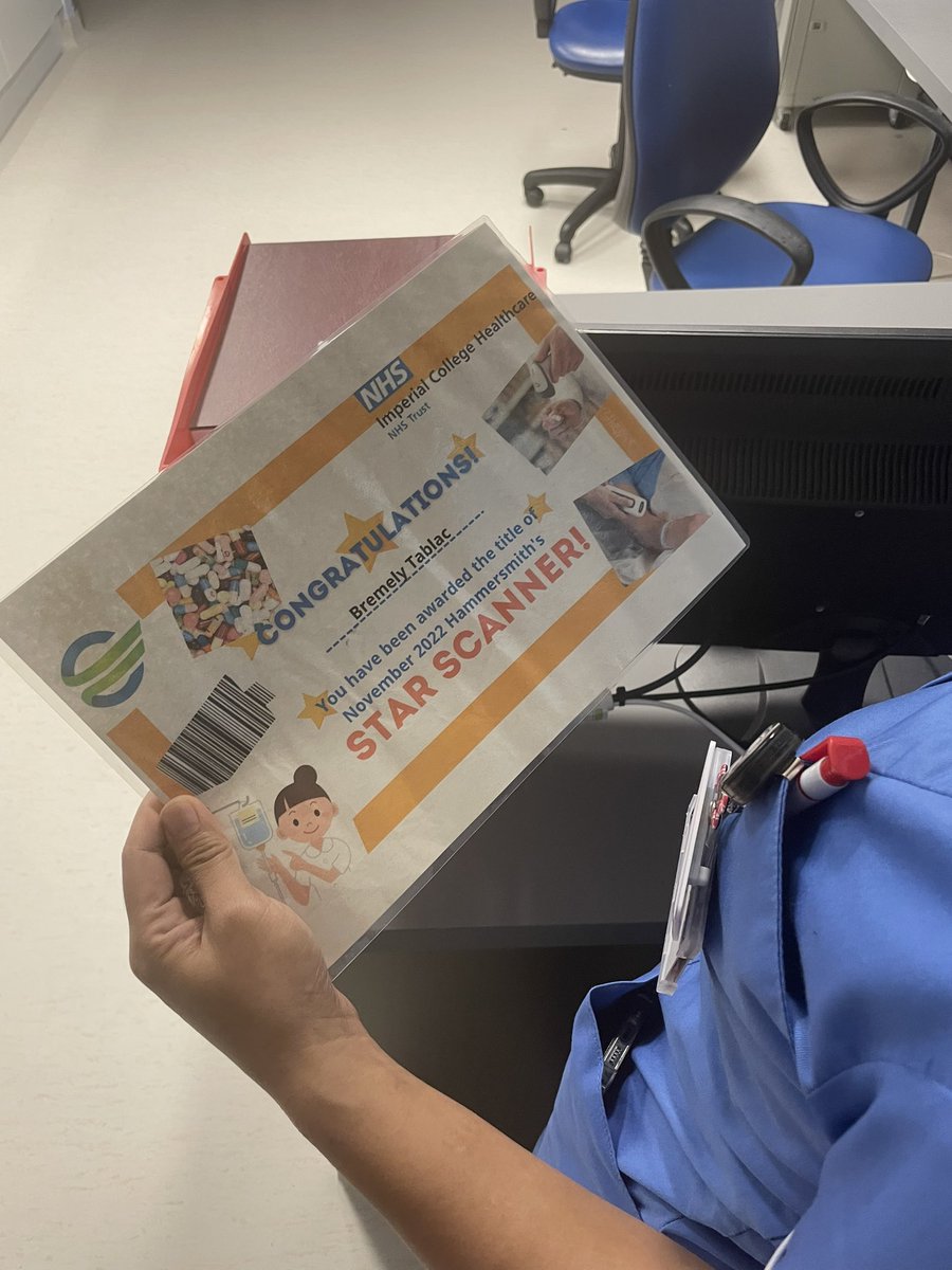Imperial NHS Digital Education Team (@imperialdigeduc) on Twitter photo Congratulations to Bremely from A7 for being HH site star scanner for November! Staff on A7 are setting a great example of using PPID to ensure #patientsafety #nurseeducation #digitalnursing #digitaleducation <a href="/IEN_Imperial/">Imperial International Nurse Education Team</a> <a href="/sisterteresa/">Teresa Deakin</a> <a href="/EducationSCC/">Imperial Clinical Education SC Division</a> <a href="/DonnaGoodfellow/">Donna Goodfellow RN</a> Congratulations to Bremely from A7 for being HH site star scanner for November! Staff on A7 are setting a great example of using PPID to ensure #patientsafety #nurseeducation #digitalnursing #digitaleducation <a href="/IEN_Imperial/">Imperial International Nurse Education Team</a> <a href="/sisterteresa/">Teresa Deakin</a> <a href="/EducationSCC/">Imperial Clinical Education SC Division</a> <a href="/DonnaGoodfellow/">Donna Goodfellow RN</a>