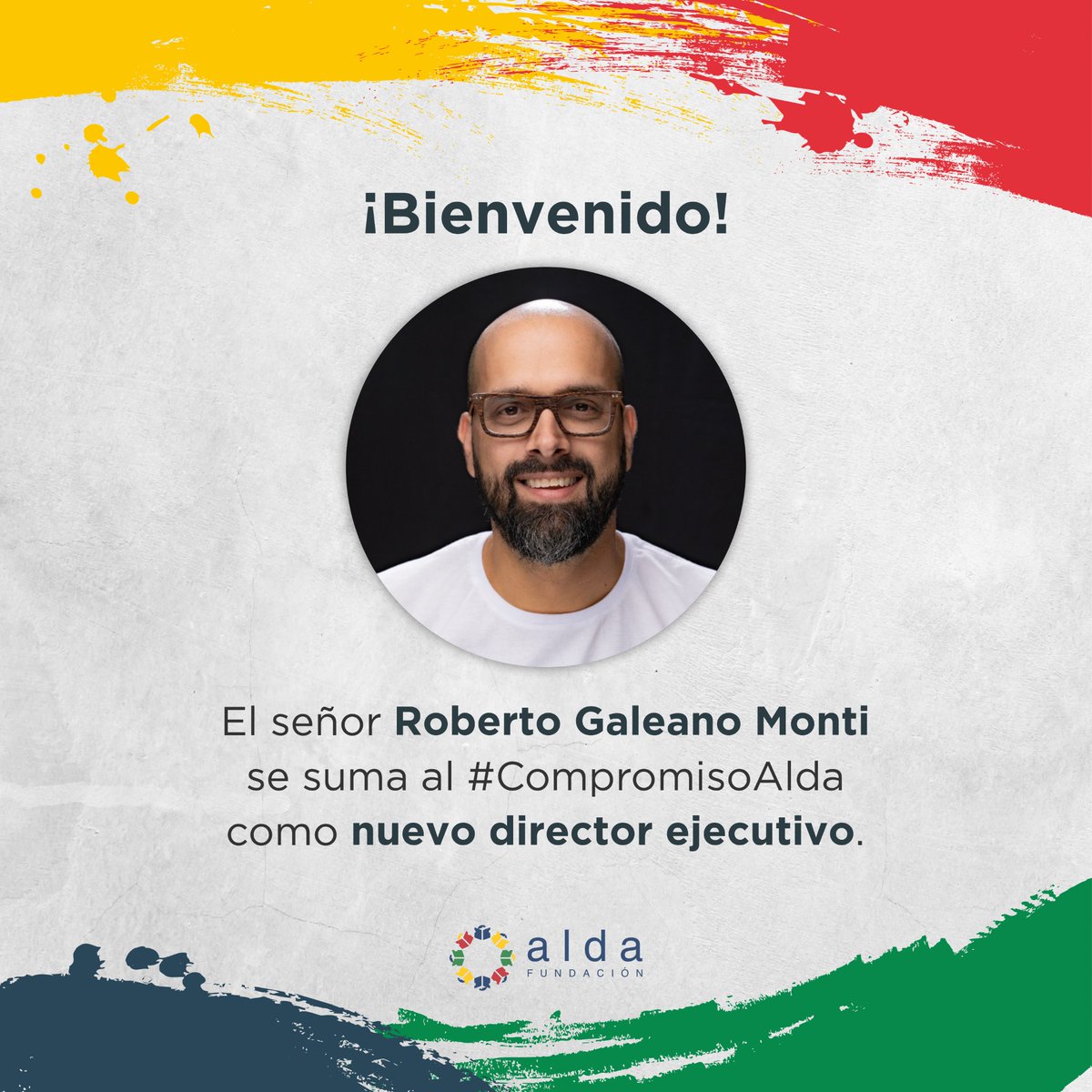 FundacionAlda's tweet photo. ¡Damos la bienvenida al señor Roberto Galeano Monti, nuevo director ejecutivo de Fundación Alda!🙌😃
Renovamos el compromiso por una educación de calidad para niñas, niños, adolescentes y jóvenes, para seguir cambiando historias y lograr que nadie quede atrás.✨
#CompromisoAlda https://t.co/Pc0q8d0hKt