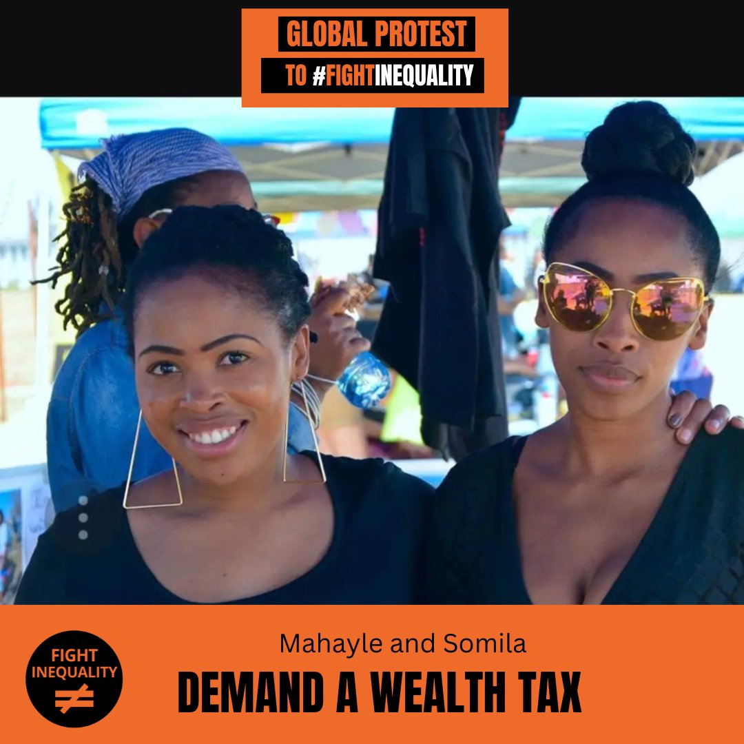 Early on, we shared a list of 5 things you can do to for the global protest to #Fightinequality, and the fifth suggestion was to upload your selfie or the selfies of the people in your organization to this Canva design:canva.com/design/DAFWyZn… And tag @FightInequality Here's ours