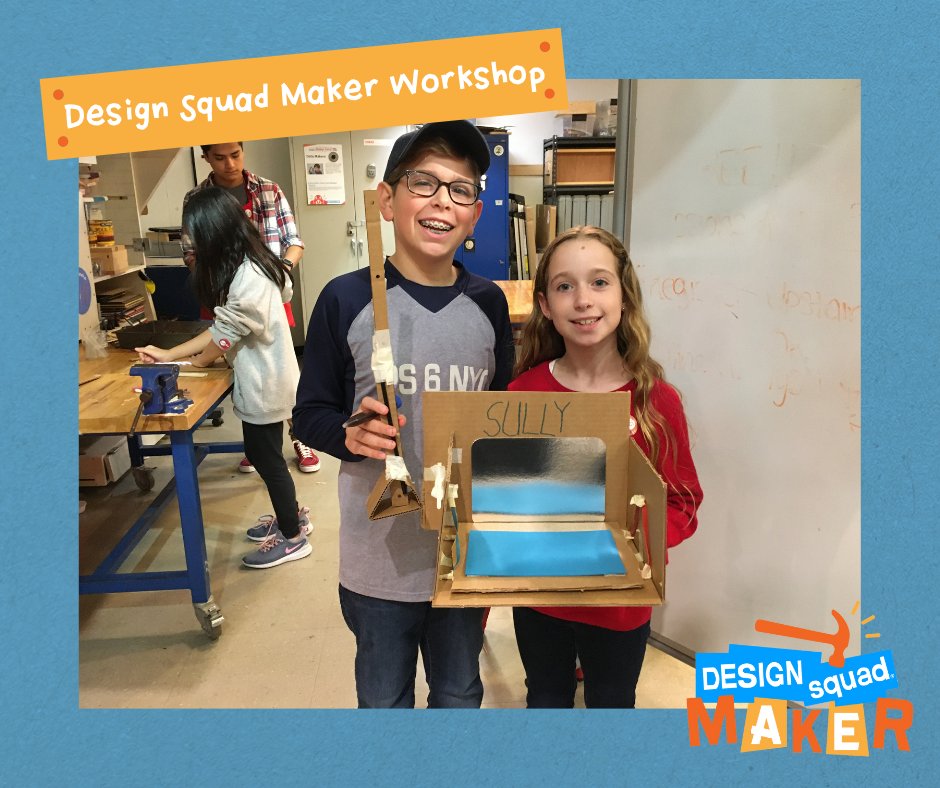 In Design Squad Maker, kids ages 8-11 get hands-on with the engineering design process by solving problems that are personally meaningful to them! #DesignSquad 

Check out Design Squad Maker here: bit.ly/DSMaker