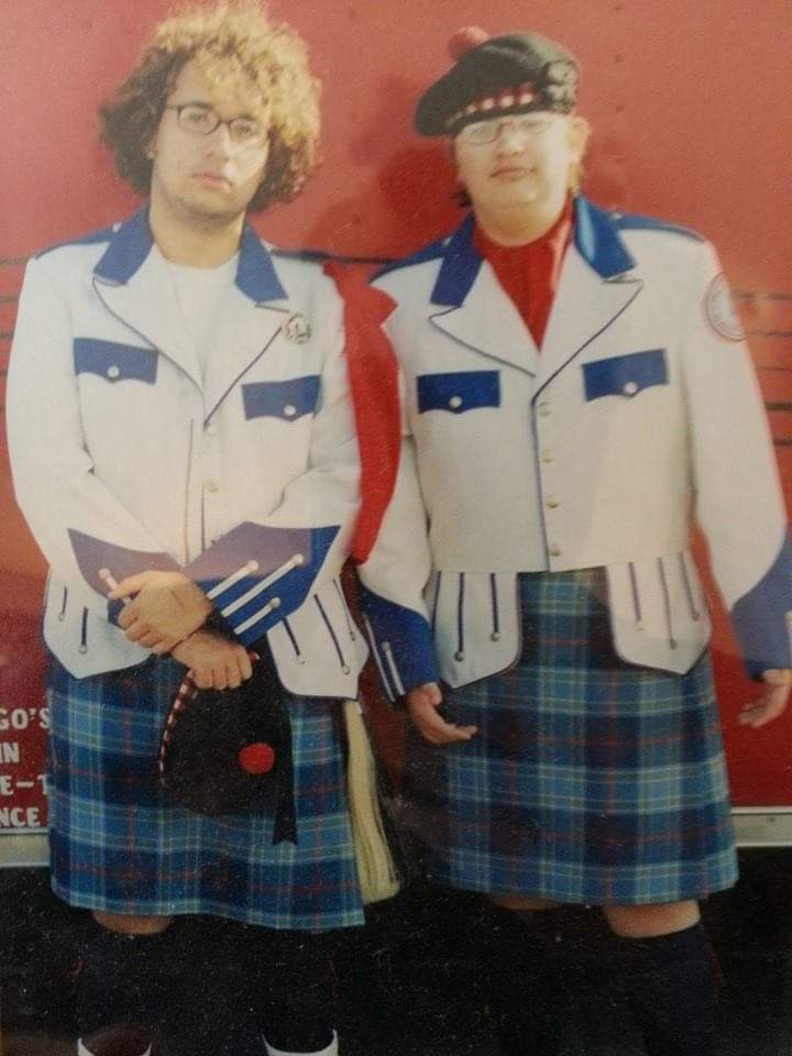 Throwback to 2004 when I rocked a skirt (I can say it) in marching band.