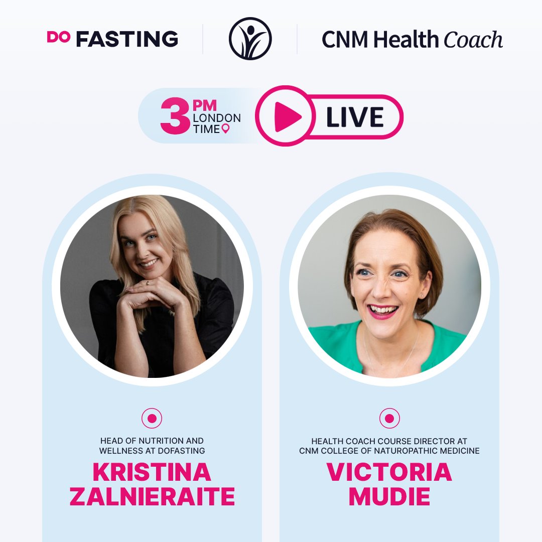 Where? Visit instagram.com/cnmhealthcoach and click on "Live video: What is Intermittent Fasting?". You will receive a reminder 15 minutes before the webinar begins.