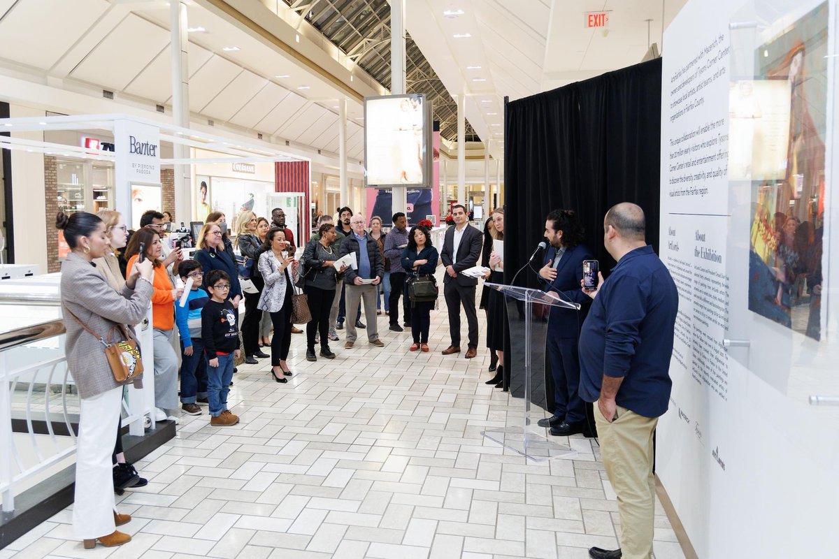 OmaidSharifi's tweet photo. The @ArtLordsNet rescued artworks exhibition is officially open at the @ShopTysons Mall in collaboration with @artsfairfax. It will be open until mid February 2023. https://t.co/Z5uYZi2vuG