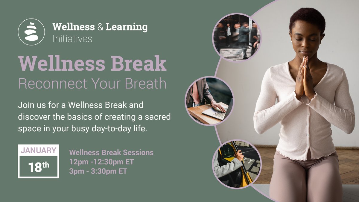 guardmecanada's tweet image. Do you need to take a breath, reconnect, and switch your focus? Reconnect to Your Breath by joining us online for half an hour, Jan. 18, at 12 or 3 pm, to slow down, tune in, and reconnect to self. us06web.zoom.us/j/86988229434   #wellnessandlearninginitiatives #guardmecares
