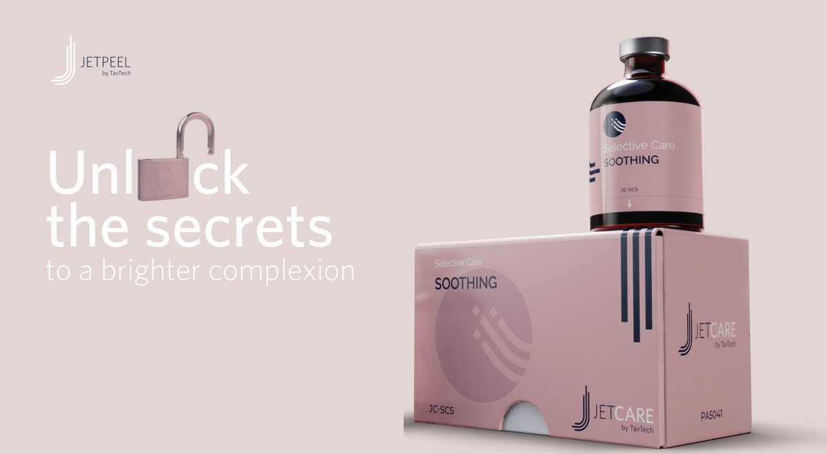 JetPeel's tweet image. Through #Azeoglicina®, a multi-functional and #innovative ingredient contained in TavTech’s Selective #Care #Soothing line, which helps in #reducing #redness, decreasing the #depigmentation activity from the skin, and #improving the overall #skin #elasticity.  

#JetPeelOfficial