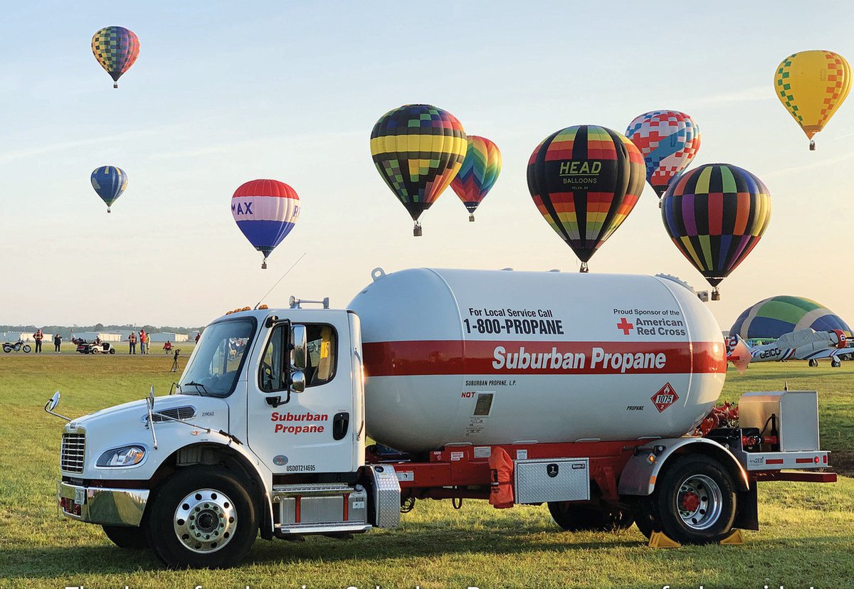 SuburbanPropane's tweet photo. #BalloonAscensionDay commemorates the first manned #balloon flight to ever take place in America. 

We are proud to be a part of many balloon ascensions. Hot air balloons utilize #propane gas to heat the air that fills and lifts them, allowing for flights.

#propanepowered https://t.co/xaUtQuQtCH