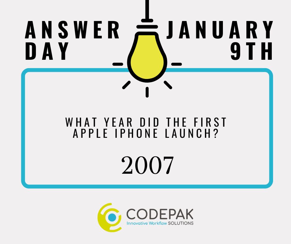 CodepakSolution's tweet image. Did you know the answer to our question - what year did the first Apple iPhone Launch?
Comment below if you got it right.