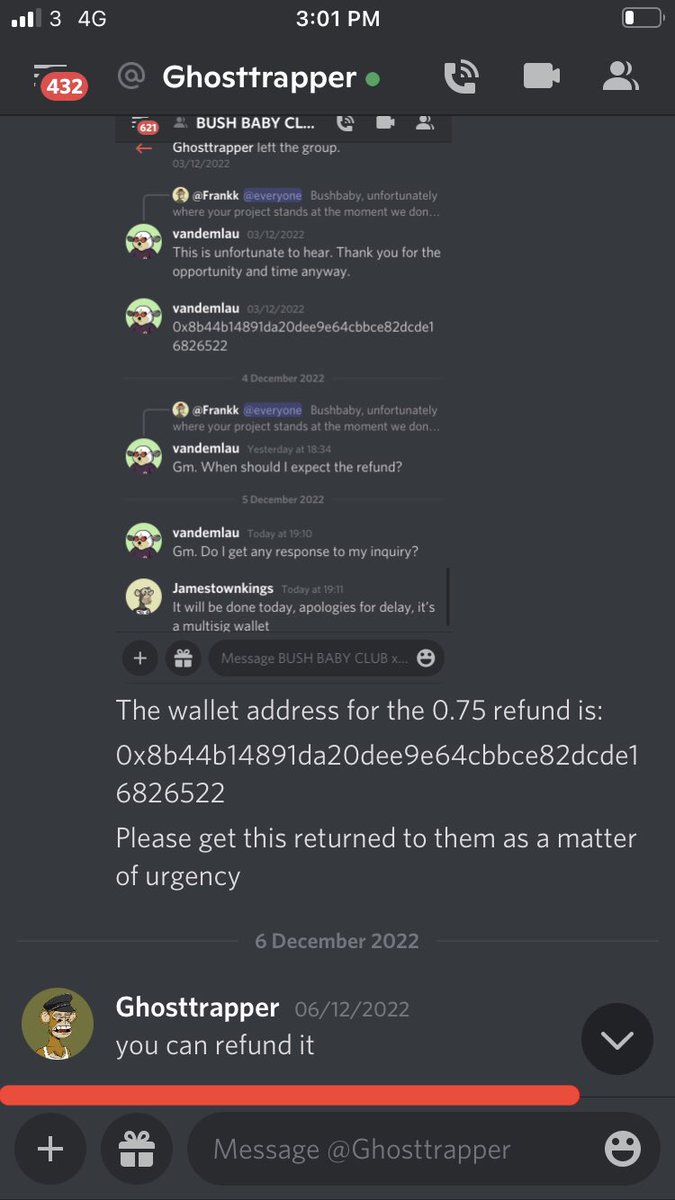 @wister_nft <a href="/ape_tank/">APE TANK</a> <a href="/GhosttrapperUSA/">GhostTrapper.ETH</a> This is a women’s charity in Africa that I was asking ghost to refund as they had sent ETH to the multisig wallet <a href="/GhosttrapperUSA/">GhostTrapper.ETH</a> controlled, and here are the reply I got back.