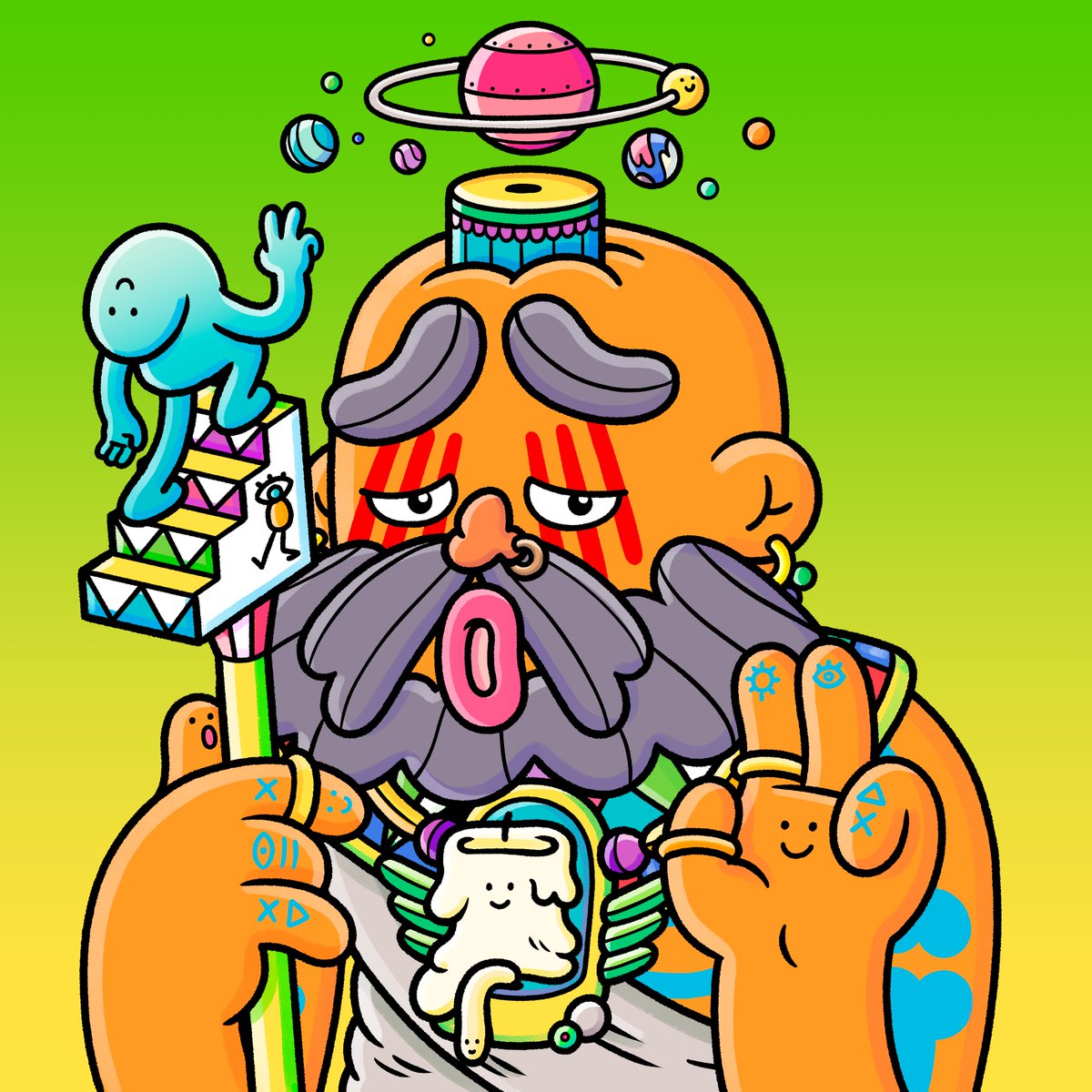 Web3NAPP's tweet image. Time for a birthday giveaway ⚡️👀,  these will be the 5 prizes:

- 1 @3L3NFT 
- 1 @shamanzs 
- 1 @loveless_city Lizards
- 1 @YokeeNFT 
- 500 $STAR @SpaceRiders_NFT 

Rules:
Follow + Like + RT &amp;amp; Tag 1 friend, 

Winners will be announced on Friday, January 13th