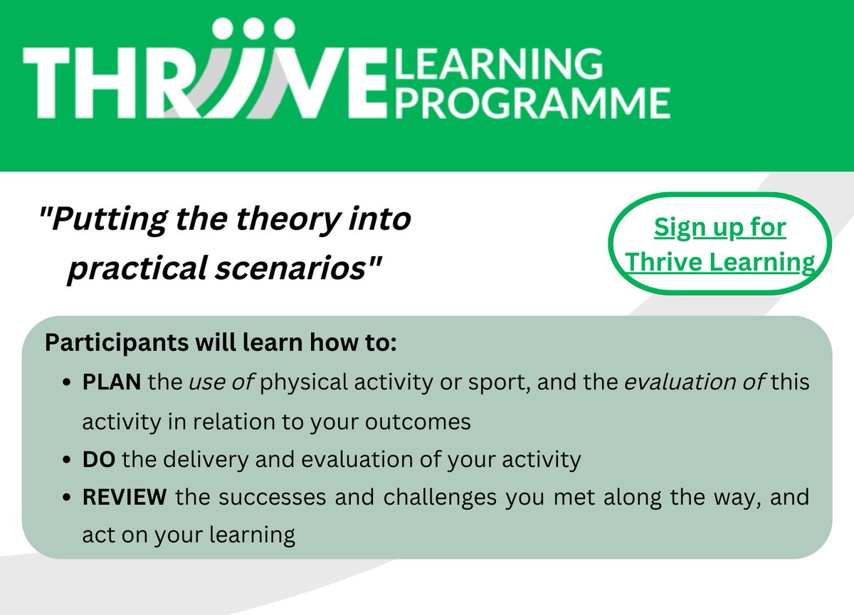 EvalSupScot's tweet photo. #ThriveLearning 2023!
3 rounds of the Thrive Learning programme are now available for registration and will likely be the FINAL rounds to be free of charge.
For dates and sign-up, visit: https://t.co/8yJEgTpjnj https://t.co/nTplbtjyEe