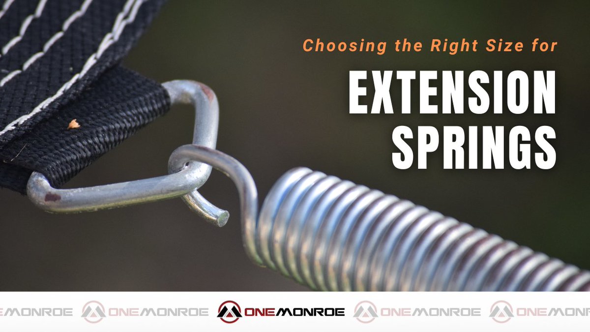 MonroeEngineer's tweet image. When shopping for an extension spring, you'll quickly realize there are a variety of different lengths and diameters to pick from. Check out these tips in the link below to help with choosing the right one for the job!
zcu.io/Jr3e

#onemonroe #extensionspring #article