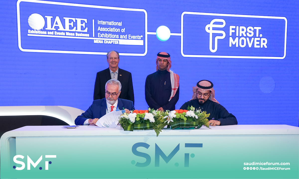 The International Association of Exhibitions &amp; Events -  <a href="/IaeeMenaChapter/">IAEE MENA Chapter</a>, represented by Mr. <a href="/NizarZaitoun/">NizarZaitoun</a>, Chairperson and <a href="/FirstMoverSA/">فرست موڤر | First Mover</a>, represented by Mr. Loay Al Magushi, CEO, signed a memorandum of understanding during day 2 of the #Saudi_MICE_Forum.