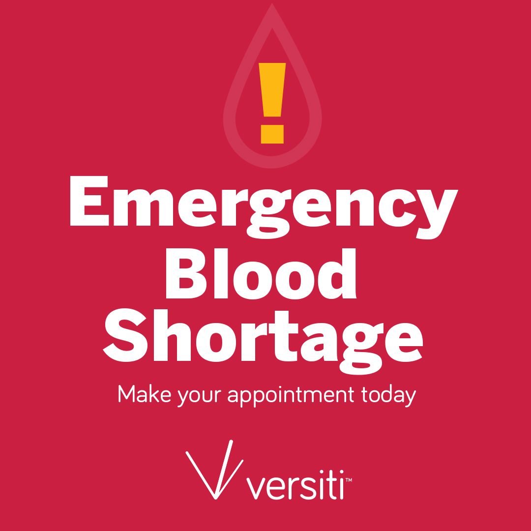 indianablood's tweet photo. Versiti Blood Center of Indiana has issued an EMERGENCY APPEAL for blood donations, pleading with Hoosiers to donate today! Make an appointment here: https://t.co/6dgOAlL2a1 https://t.co/2r9VuDcW8y