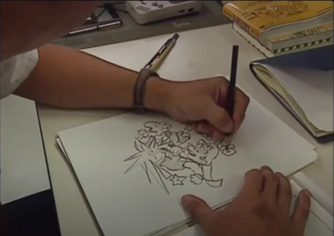 宮本茂さんの生の(動画だけど)ドローイング見て久々に感動しちゃった… 
