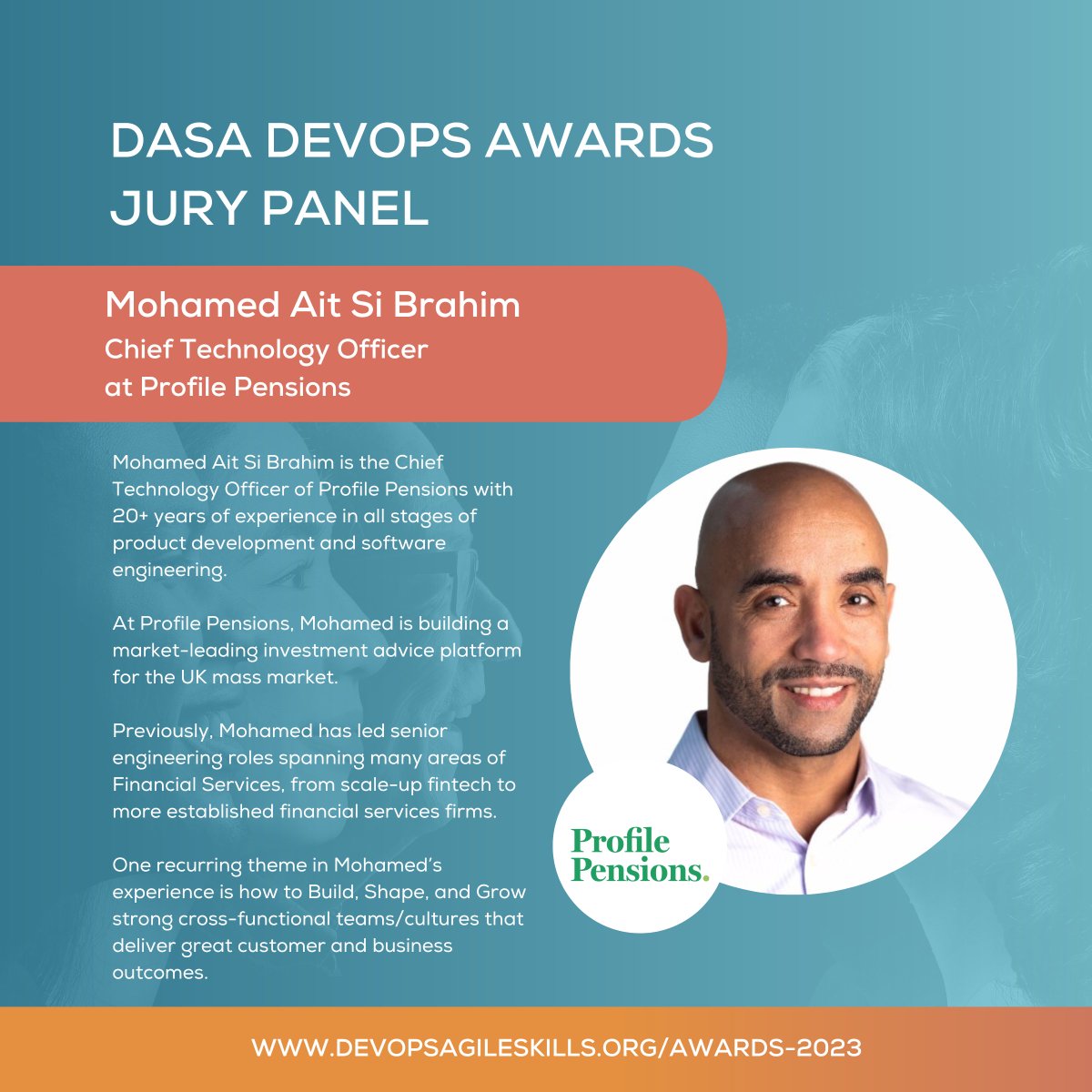 dasa_org's tweet photo. We are pleased to introduce @MoASBRAHIM as one of the jury members for the DASA DevOps Awards 2023 Jury Panel. ๐
๐ Learn more about the Awards: https://t.co/VM5lRIMVmz
#devopsengineer #Awards #goDASA #DASADevOpsAwards #DevOps #agile #devopscommunity #leadership @ProfilePensioโฆ https://t.co/TeIUZxkjWi