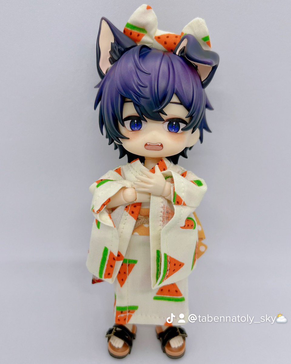 tabennatoly_sky's tweet photo. Shoto put on Yukata outfit👘🥰💜

#shxtou #shxtouvtuber #nendoroid https://t.co/qlTFbPaPtX