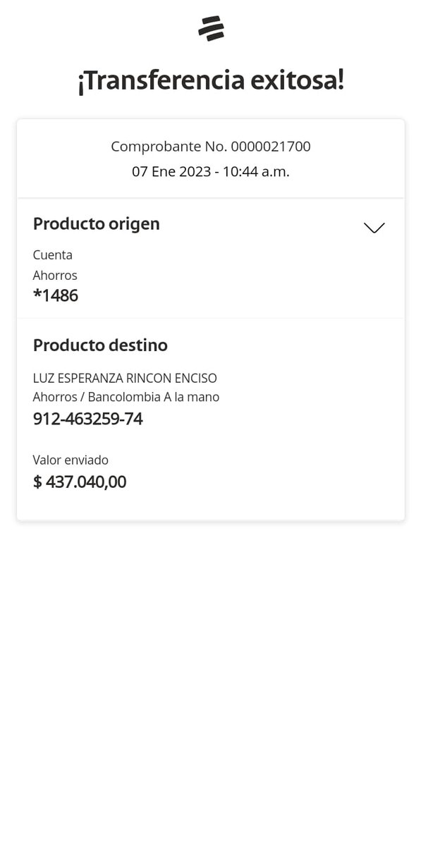 RP_Abogado's tweet photo. @rincon_enciso el día 7 de enero consigne por error a tu cuenta de @Bancolombia  Ahorro a la mano $437.040.00. Me gustaría saber si podemos conciliar dicho error.  Quedo atento.

Favor RT. https://t.co/X2pxpMG8qA