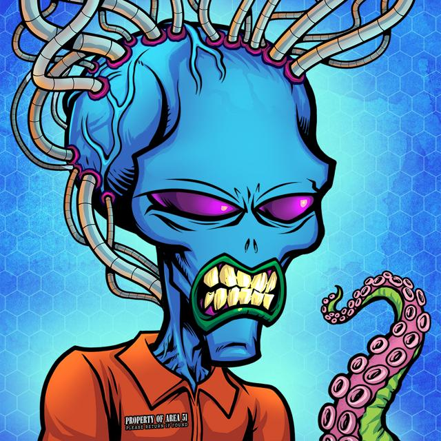 oculusorbus's tweet photo. Congrats to @ZombieChains and @chains_dao on the launch of Zombie Fight Club ZFC.
To test things out, I pitted one of my zombies against one of my hunters.
My Hunter obliterated my zombie with no damage received.
I also got this cool alien for playing. https://t.co/7VyA5bRKPf