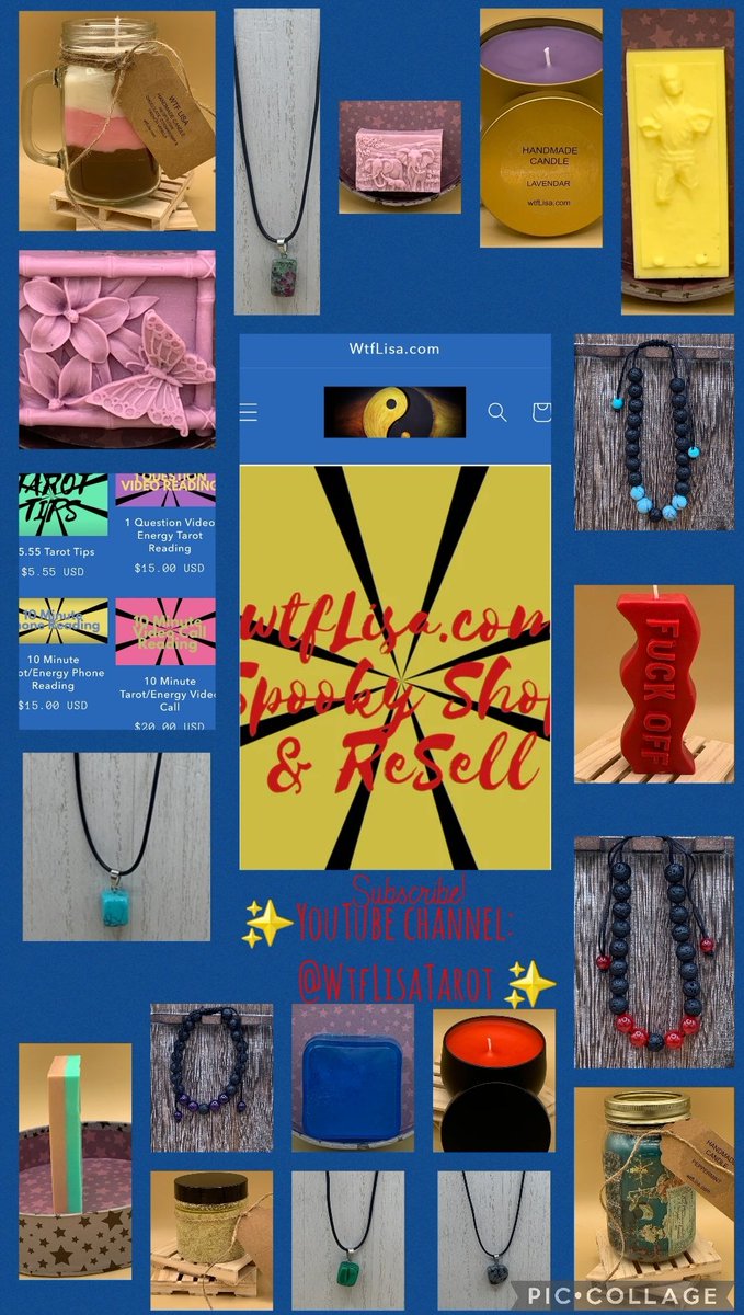 ✨️ Check out @wtfLisaTarot shops at wtflisa.com through <a href="/Shopify/">Shopify</a>, <a href="/eBay/">eBay</a> &amp; subscribe to Lisa's <a href="/YouTube/">YouTube</a> channel. She has handmade soaps, candles, jewelry &amp; much more! Energy readings via video chat &amp; phone. ✨️
Support #SmallBusiness #onlinestore #shopping #SmallBiz