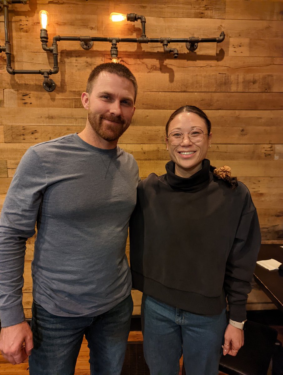 It was great catching up with <a href="/HaHalisa90/">Lisa Ha</a> and many others over the break. Love hearing all the neat Ph.D work she's doing with <a href="/BrianHDalton/">Brian Dalton</a>. Although the master's experience is short, there is something special about being part of the initial spark for students' careers.