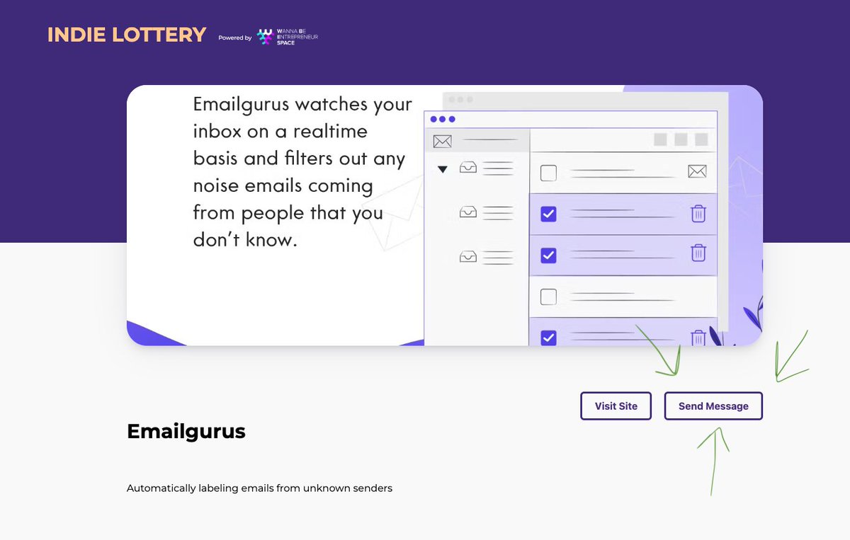wbetiago's tweet photo. Just added the possibility to DM makers on twitter in their @IndieLottery profile 💪 https://t.co/TzXsAHzFT3